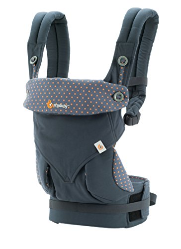 Ergobaby Carrier, 360 All Carry Positions Baby Carrier, Dusty Blue (Best Baby Carrier For 4 Month Old)