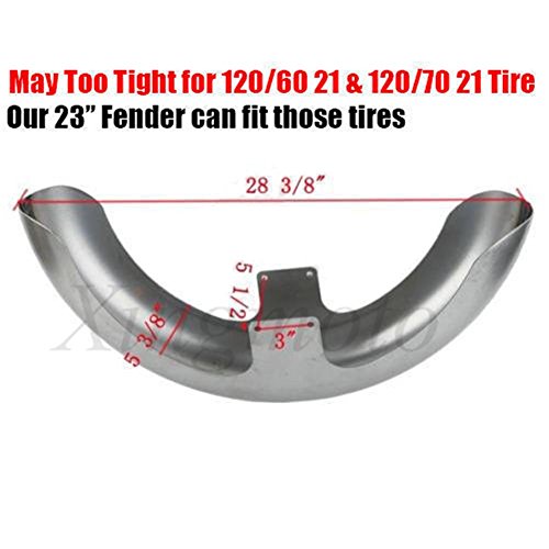 NBX- 5.5" Wide Front Fender 21" WHEEL For Compatible with Harley Dyna Softail For Compatible with 110/120/130mm tires