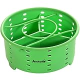Avokado's Stackable Silicone Steamer Basket Compatible 6Qt Instant Pot with an Insert Divider for Instapot Pressure Cookers, Ninja Foodi Cooker, Crockpot Express Cooker and Stove Top Pots
