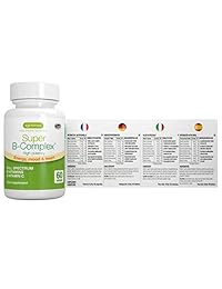 Super B-Complex – Complejo y folato de vitamina B de alta resistencia (Quatrefolic), 8...