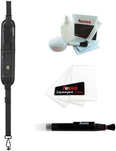 Black Rapid Classic RS-4 Camera Strap with Fastener R-3 (Black) + Cleaning and Care Kit + Lens Cleaning Pen + Screen Protectors