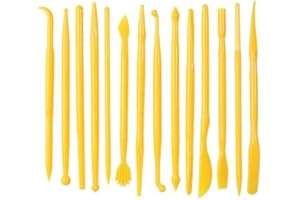 Clay Tools, 14Pcs Plastic Clay Sculpting Tools Set for Pottery, and Air Dry Clays — Lightweight Sculpting Tools Kit for Carvi