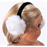 American Fashion World Molly Inspired Black Ear Muffs and Ice Skates - 18" Dolls