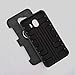 TQHH Full-Body Rugged Holster Case ，TPU+PC Double Protection Case Shockproof Cover with 360 Degree Rotating Ring for Samsung Galaxy J4 2018(Black)