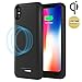 Press Play iPhone X Battery Case (Apple Certified) with Qi Wireless Charging Nero iPhone 10 Portable Charger Slim Charging Case 4200mAh Extended Battery Pack Power Cases Juice Bank Cover (Black)