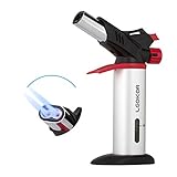 Culinary Torch, LEOKOR Kitchen Torch - Best Creme Brulee Troch - Home Chef Professional Grade Cooking Torch - Butane Torch with Double Flame