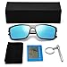Polarized Sunglasses for Men Driving Mens Sunglasses Rectangular Vintage Sun Glasses for Men/Women
