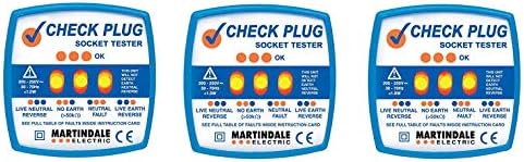 Martindale CP501 Socket Tester - Blue (3 Pack)