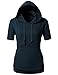 H2H Womens Comfy Regular Fit Short Sleeve Sweatshirt Hoodie Tops in 16 Colors