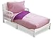 Toddler Bedding Set | Girls 4 Piece Collection | Fitted Sheet, Flat Top Sheet w/ Elastic bottom, Fitted Comforter w/ Elastic bottom, Pillowcase | Delta Children | Pink & Purple | Gingham