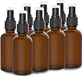 8 Pack Amber Spray Bottles 2oz - [THE PERFECT