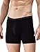 DAVID ARCHY Men's 4 Pack Micro Modal Drop Needle Underwear Soft Breathable Trunks (M, Black)