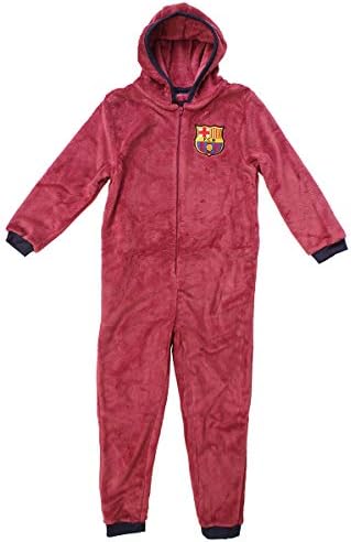 Boys Official Hooded Fleece Zipper Sleepsuit Romper Onesie Sizes from 3 to 12 Years