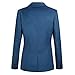 VOBAGA Men's Slim Fit Casual One Button Suit Blazers Blue XXXXL