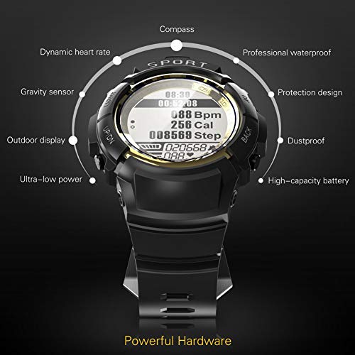 Sport Watch for Men Smart Fitness Activity Tracker IP68 164ft Waterproof with HR Heart Rate Monitor, Step/Calorie Counter, Pedometer, Compass,6 Multi-Sport Mode, 30 Days Working Time for Outdoor Watch - Thumbnail 7