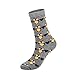 6 Pairs Womens Cotton Fun Crew Socks,Casual Animal,Striped,Polka Dot Printed, O/S