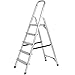 Best Choice Products 330lbs Aluminum Foldable 5 Step Non-slip Ladder Lightweight Kitchen Garage