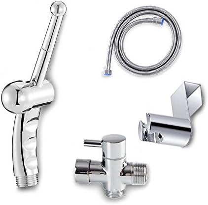 iBzera Handheld Bidet Sprayer, Complete Shattaf Bidet Faucet Kit for Toilet Attachment Bathroom Personal Hygiene & Cleaning Care Sprayer for Baby Women Elderly