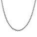 Estendly 2mm-7mm 16-38In Stainless Steel Rolo Chain Necklace Crude Chain Necklace for Men Women Jewelry