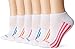 Skechers Women's Low Cut Athletic Sock 6-Pack, White/Bright, 9-11