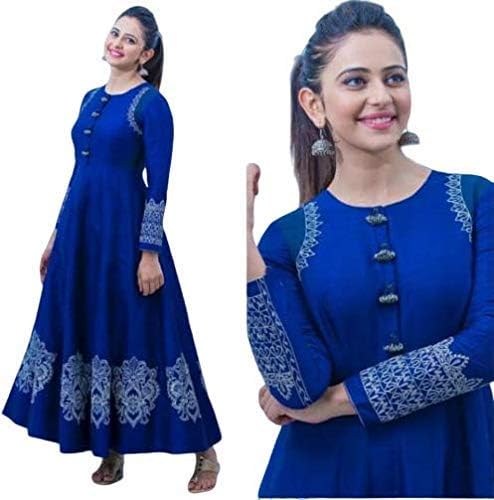 KANSHI Women’s Pure Rayon Long Kurti | Anarkali Gown For Girls KANSHI Women’s Pure Rayon Long Kurti | Anarkali Gown For Girls