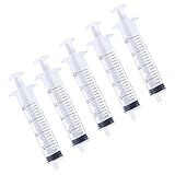 ROSENICE 20ml Luer Lock Syringes Glue Applicator Syringe Without Needle 5 Pcs