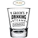 shop4ever Groom and Groom's Drinking Team Member Glass Shot Glasses Wedding Bachelor Party Shot Glasses 12 Pack