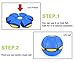 Magic Flying Saucer Ball Lost Ball Frisbee Ball Catch Ball UFO Magic Flash Darts Deformation Ball Frisbee Flying Discs Toy Soccer Game (blue)