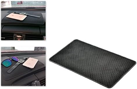 S4D Snatch4Deals Non-Slip Car Dashboard Sticky Pad Adhesive Mat for Cell Phone, CD, Electronic Devices, iPhone, iPod, MP3, MP4, GPS - Black