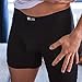 Ejis Sweat Defense Boxer Brief | Comfort Pouch | Sweat Proof Micro Modal (Medium, Black)