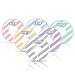 Blulu Clothing Rack Size Dividers Baby Closet Dividers Round Closet Organizer, 6 Pieces, 6 Colors
