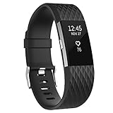 Vancle Bands for Fitbit Charge 2 Special Edition, Adjustable Replacement Accessory Sport Wrist Band (No Tracker) (1PC (Black), Small)