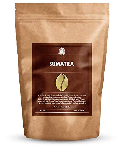 Henry´s Kaffee - Sumatra 250g - säurearmer Spitzenkaffee - Aroma-Harmonie - erlesene Qualität - Handwerklich in…