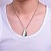 Couples Necklace with Rectangle Titanium Stainless Steel Pendant,His & Hers Matching Set Lovers Gift(Love Devotion)