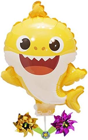 Licensed Pinkfong Baby Shark Balloon with Pinwheel Birthday Picnic Party Supplies baby shower