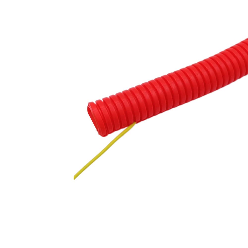 MOCNT Split Loom Wire Auto Split Loom Tubing Wire Conduit Polyethylene Corrugated Flexible Tube Cable Management Sleeve Protection Pipe Cable Tidy Organiser Red 18mm 10meter
