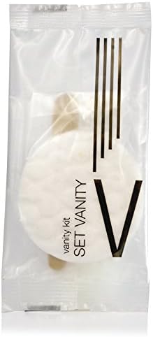 Anonima ANSVFP Vanity Kit in flow pack, 2 cotton buds, 2 make up remover disks, 1 nail line (Pack of 300)
