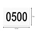 500 Labels - [ 1 x 1.5 Inch ] 0501-1000 Consecutive Number Labels, 0501 to 1000 Number Sequence Stickers for Inventory, Shipping, Distribution OR Manufacturing