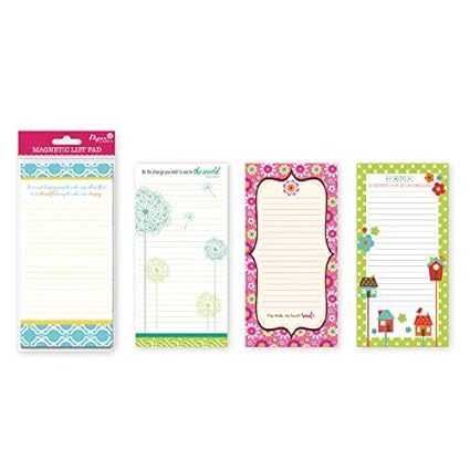 Bloc de notas magnético para nevera, bloc de listas con bolígrafo ...