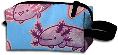 Happy Axolotl Unisex Multiple Hanging Storage Bag Toiletry Bag Makeup Cosmetic Pouch Pencil Case For Business Travel