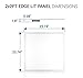 Hyperikon Edge-Lit LED Panel Light 2x2FT, Dimmable, 40W (100W Equiv.), Fluorescent Troffer LED Replacement, 4000K (Daylight Glow), 4000 Lumens, Drop Ceiling Light, UL & DLC – Pack of 4
