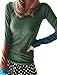 Allegra K Woman Color Block Sleeves T-Shirt w Thumb Hole