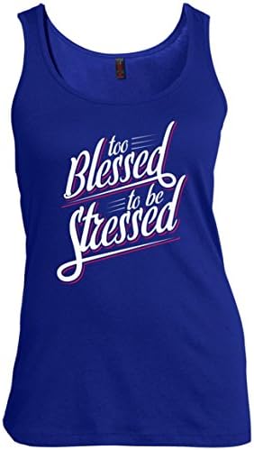 Too Blessed to Be Stressed Christian Faith Tank Top
