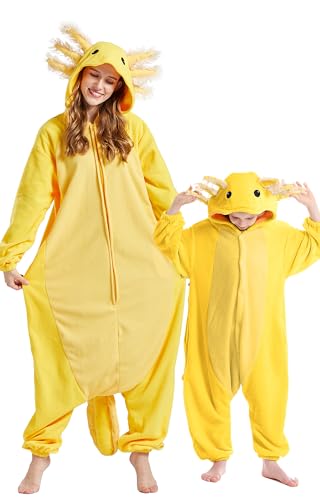 DELEY Unisex Axolotl Onesie Pajamas
