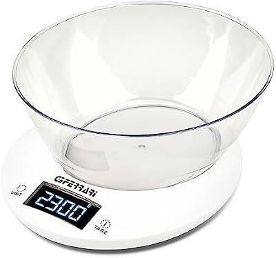 G20153 - Báscula de cocina "Winny", 2 litros, 1 g / 5 kg, color blanco
