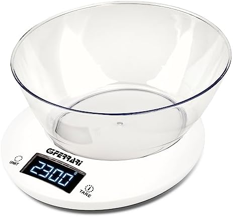 G20153 - Báscula de cocina "Winny", 2 litros, 1 g / 5 kg, color blanco