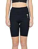 Delfin Spa Women's Heat Maximizing Neoprene Exercise and Anti-Cellulite Shorts, Black, Small