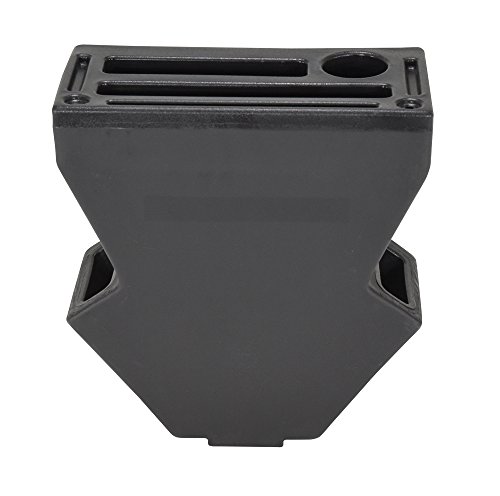 Vestil P-CADDY-BK Black Economical Pallet Truck Caddy, Plastic, 16-1/8" Width x 18-5/8" Height x 8-3/4" Depth