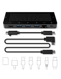 Twelve South StayGo   USB-C Hub for Type C MacBooks, Laptops and iPad Pro with included 1 meter desktop cable + stowable travel cable for Home, Office & Travel