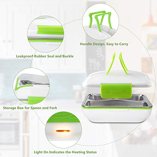 YOHOOLYO Electric Lunch Box for Car 12V and Home 110V Portable Food